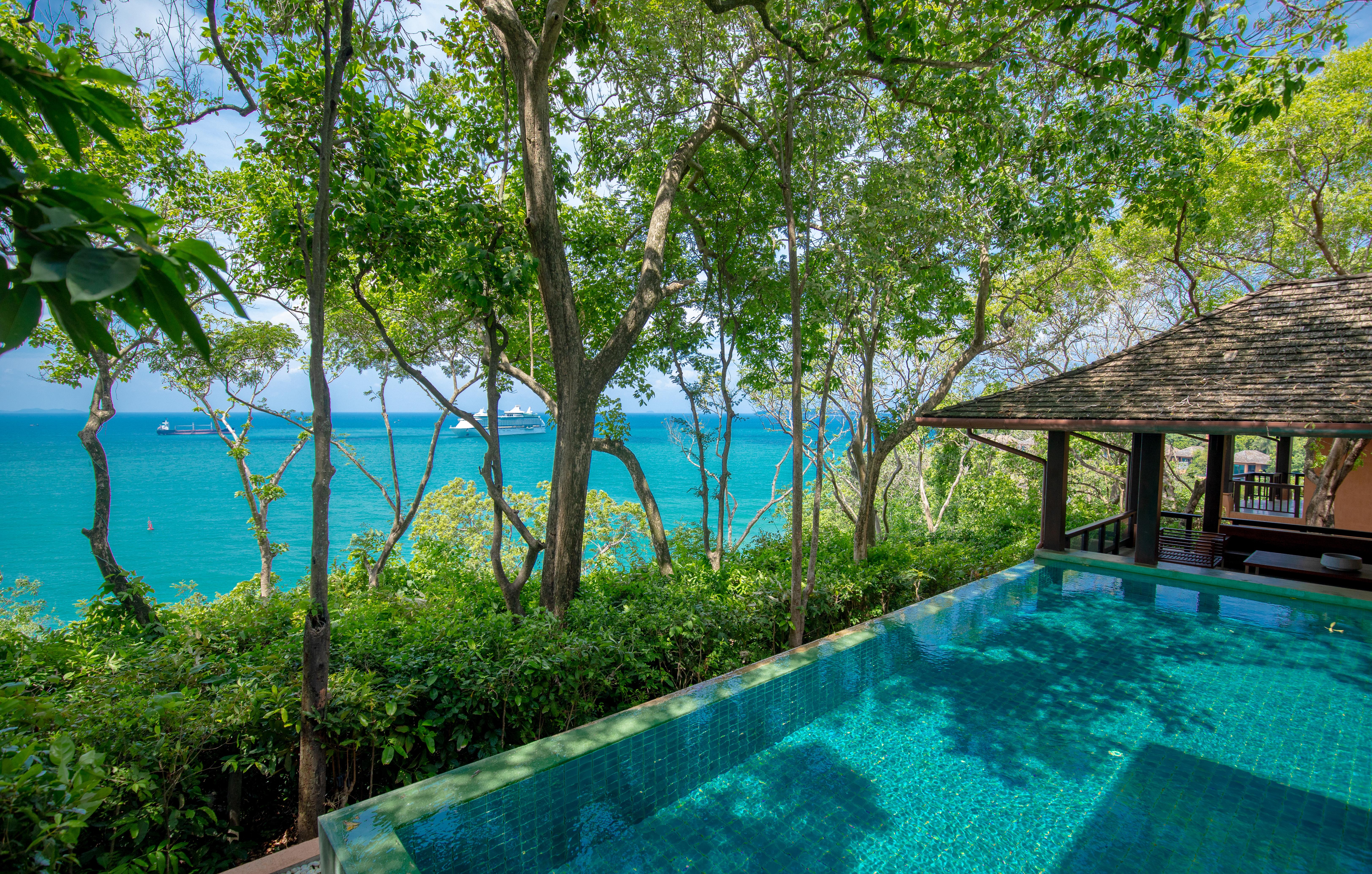 Sri Panwa Phuket Luxury Pool Villa Hotel - Sha Plus Экстерьер фото View from the pool at the Villa