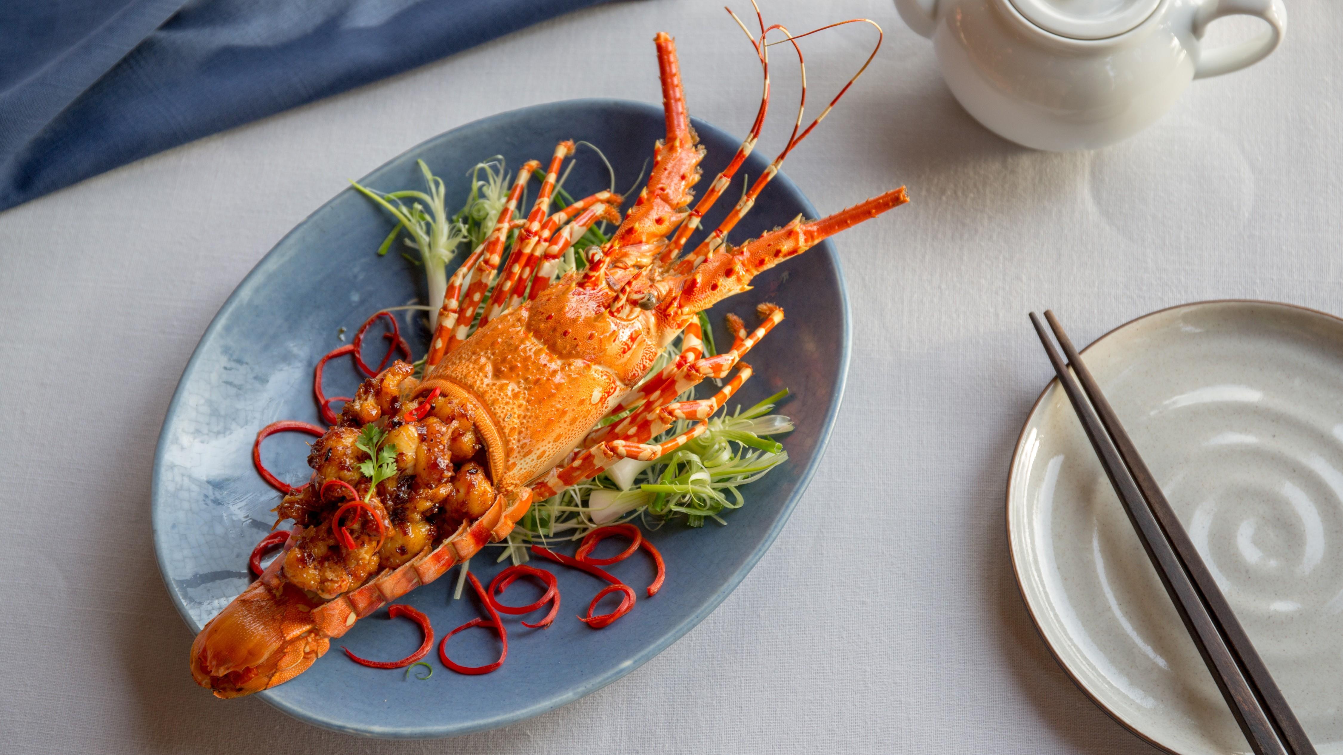 Sri Panwa Phuket Luxury Pool Villa Hotel - Sha Plus Экстерьер фото A lobster prepared in the style of Cantonese cuisine