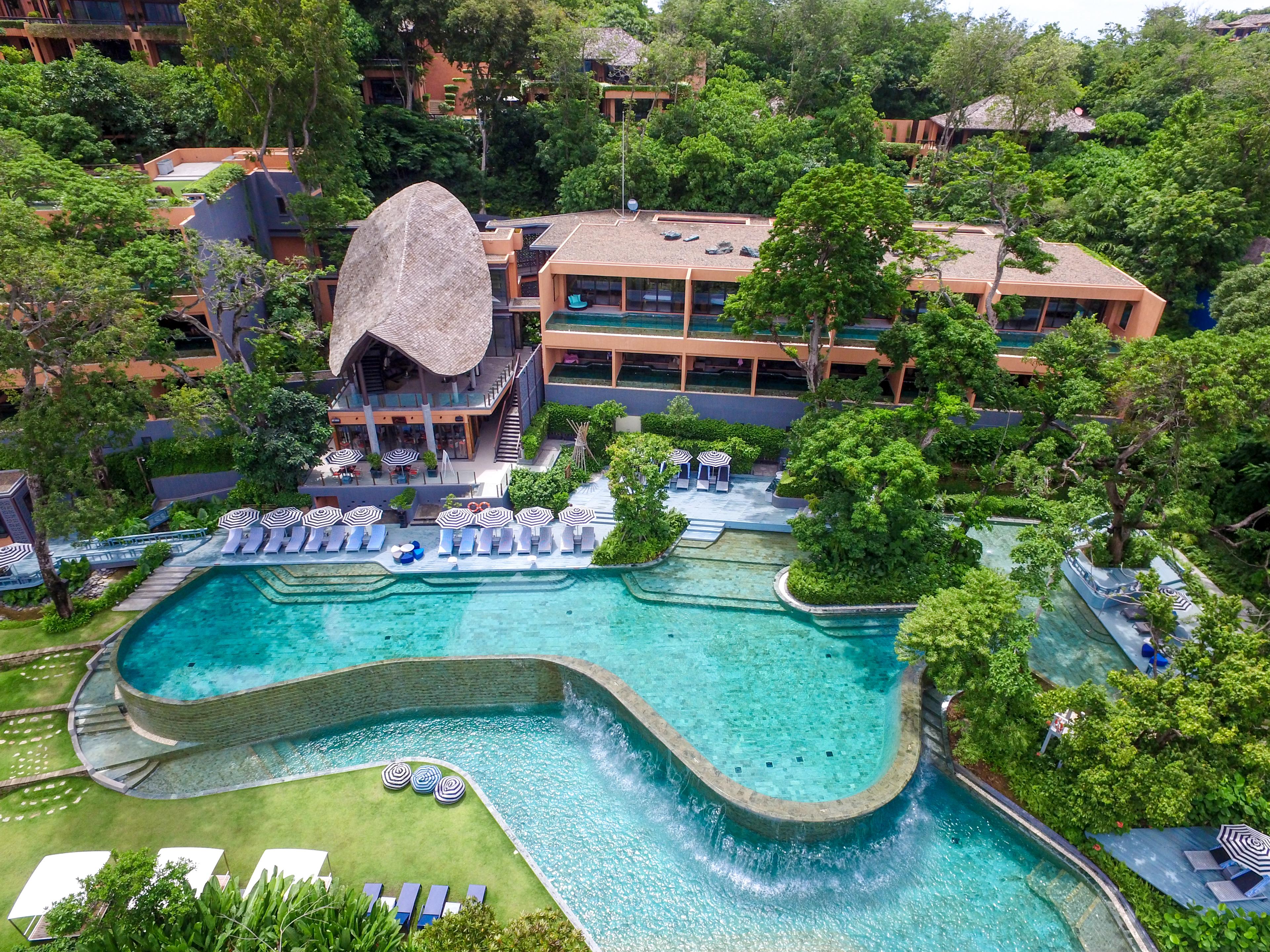 Sri Panwa Phuket Luxury Pool Villa Hotel - Sha Plus Экстерьер фото Aerial view of the resort