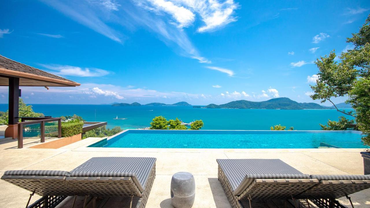 Sri Panwa Phuket Luxury Pool Villa Hotel - Sha Plus Экстерьер фото View of the Andaman Sea from the pool at the Villa Punita