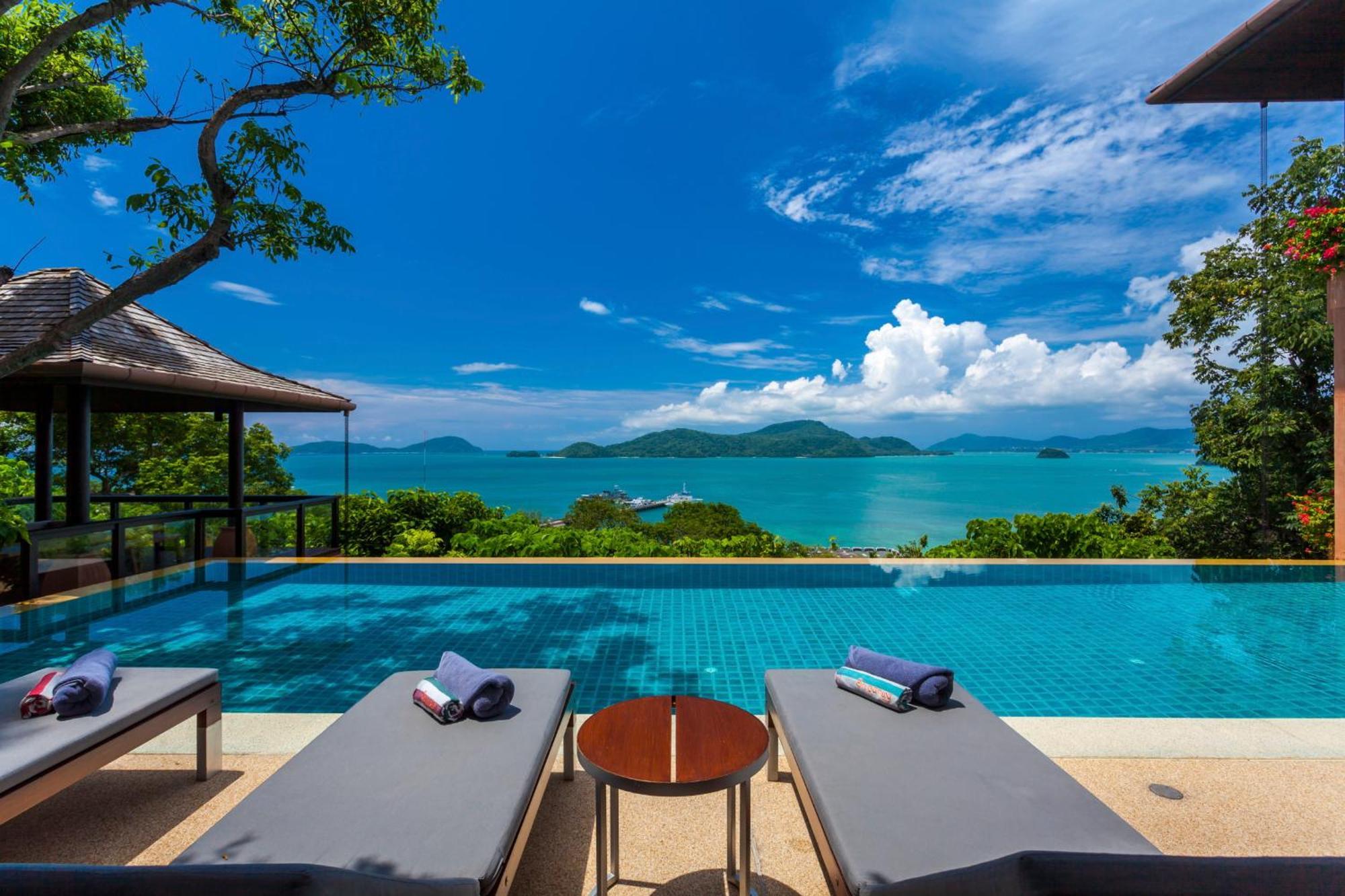Sri Panwa Phuket Luxury Pool Villa Hotel - Sha Plus Экстерьер фото View from the pool at the resort